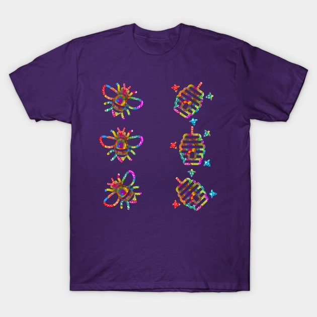 Bee and Honeypot T-Shirt by Refracted Creations